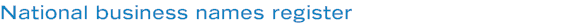 National business names register