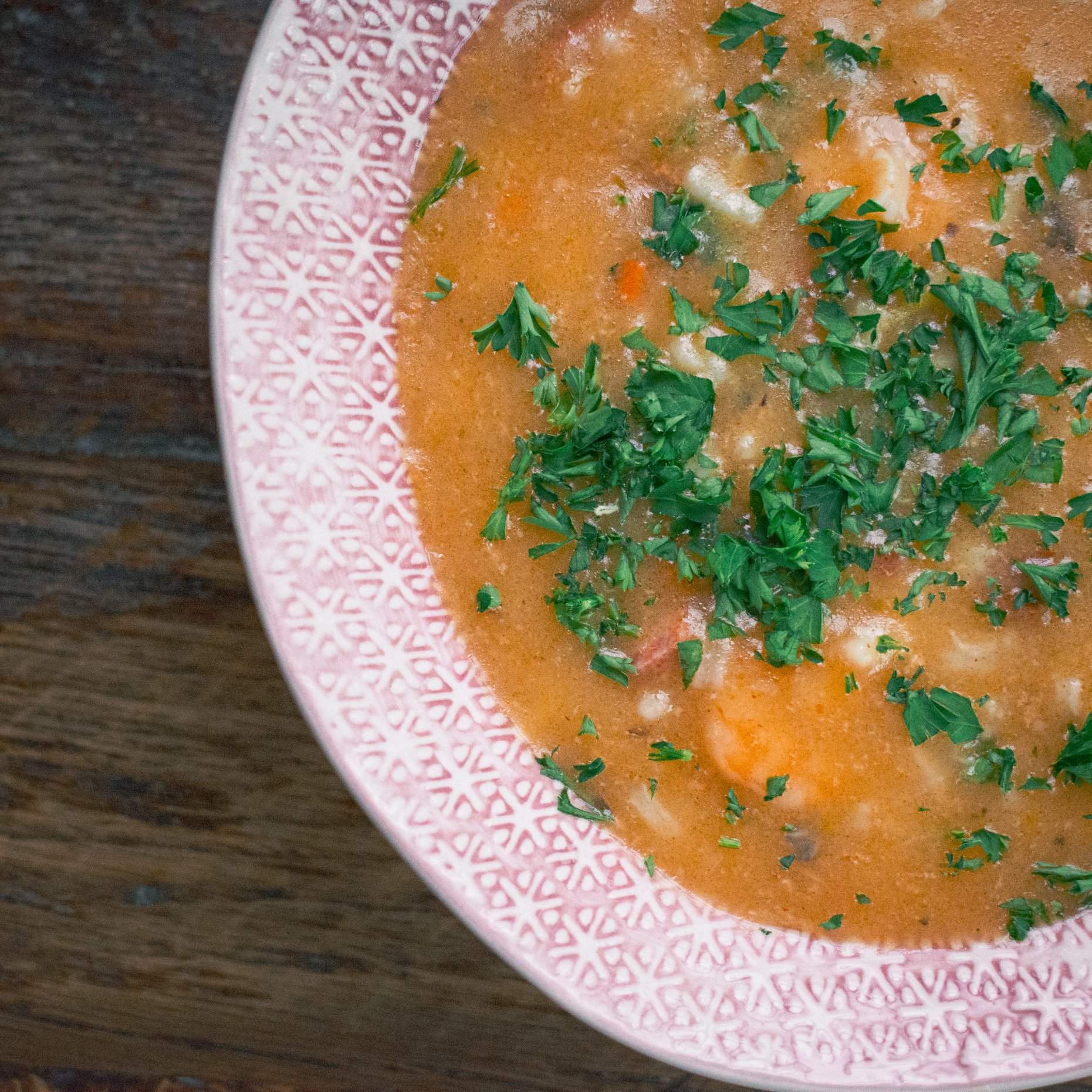take a trip to the sage bayou café with some shrimp gumbo.