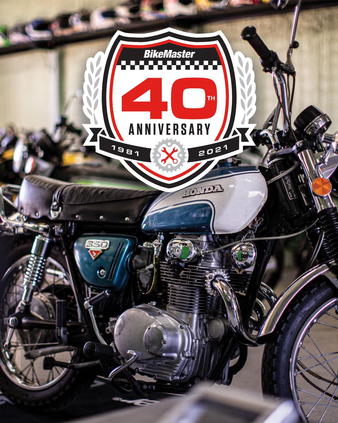 Join us this year to celebrate 40 years of quality chains, batteries, tie-downs, oil, specialty tools and more! #bikemaster40th