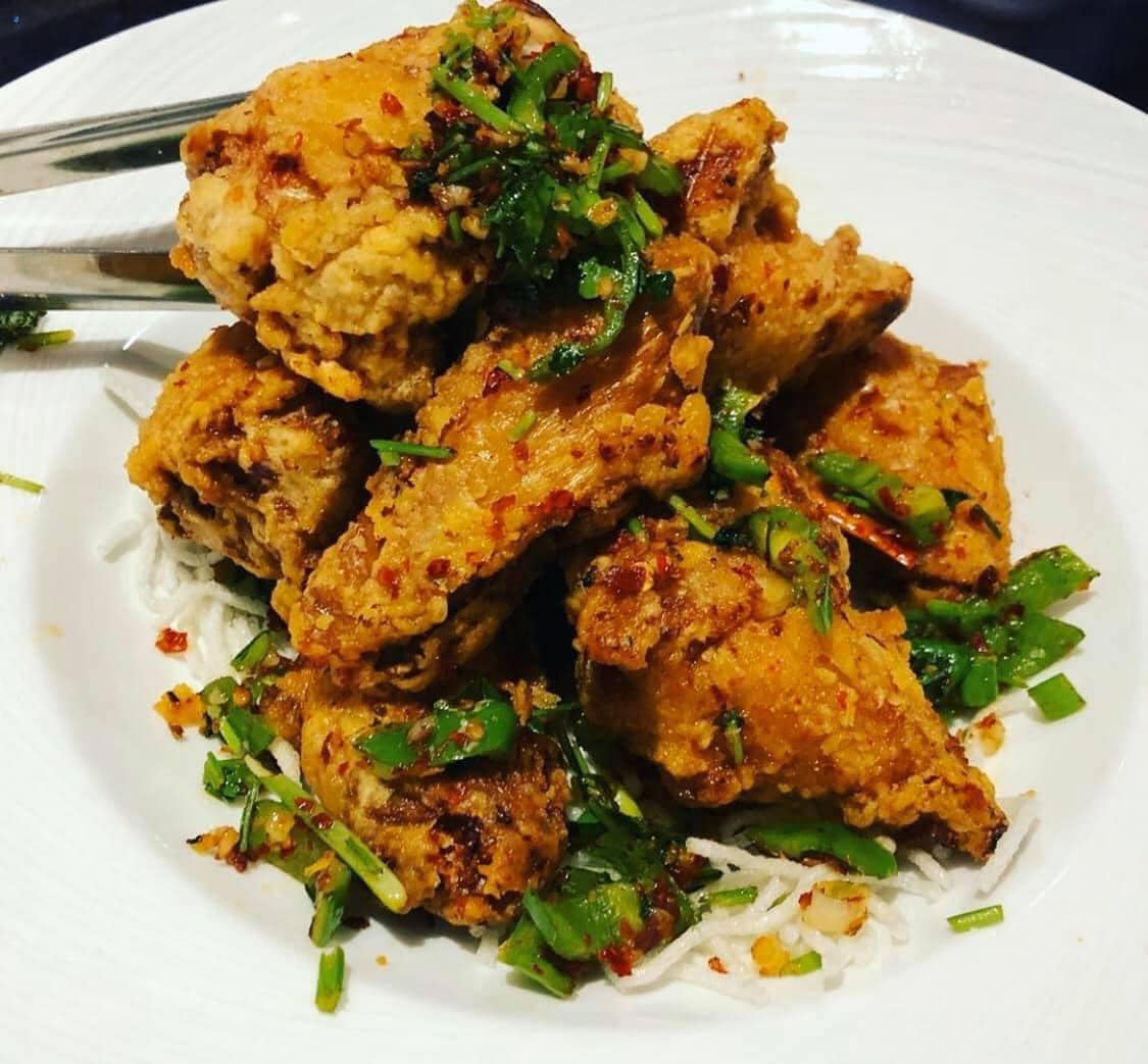 Yes, we have wings! Try our Salt + Pepper Wings for indoor dining, takeout or delivery (within 5 miles) 508-778-8188 Bamboohyannis.net (online ordering)